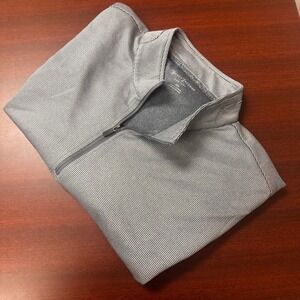 Hickey Freeman New York‎ Striped 1/4 Zip Pullover Mens Size XXL Long Sleeve Golf